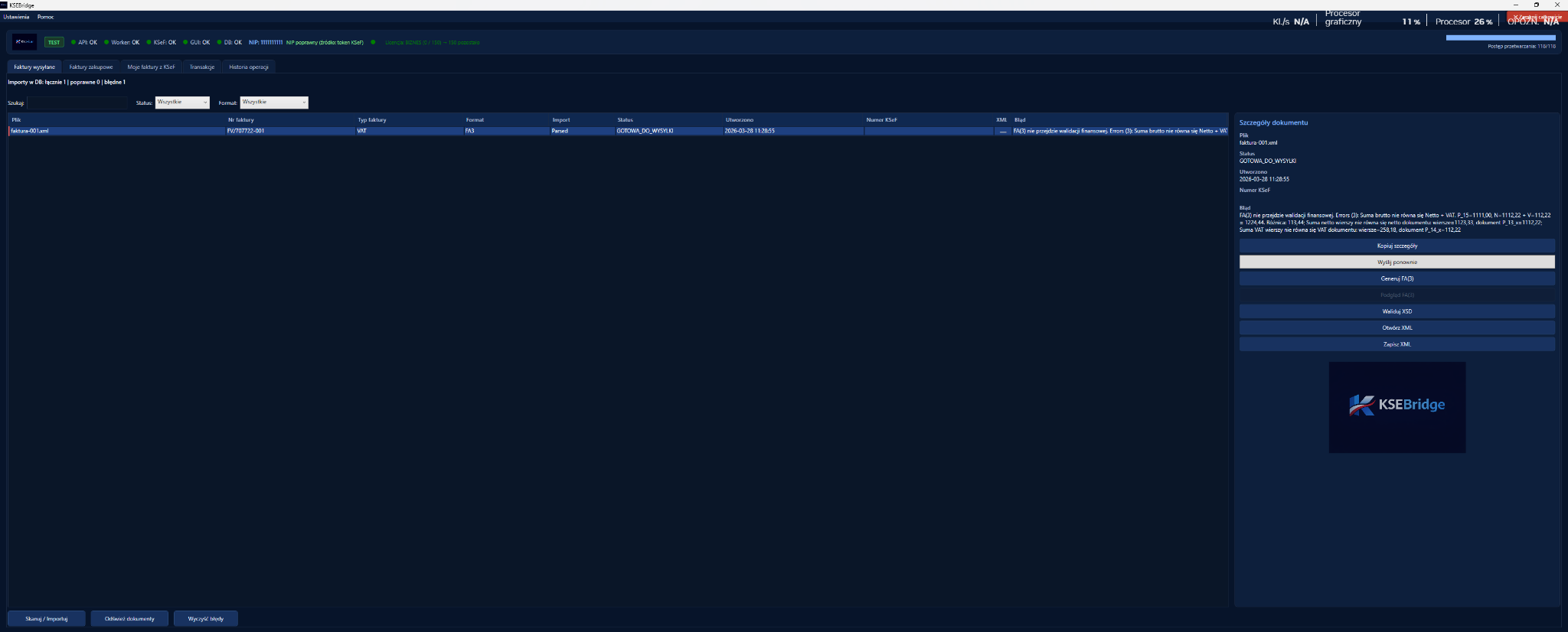 Walidacja dokumentów